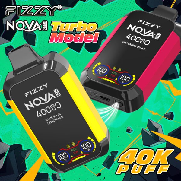 Fizzy Nova Plus 40000 Puff Disposable Vape 40k 2% 5% Nicotine wholesale - Image 4